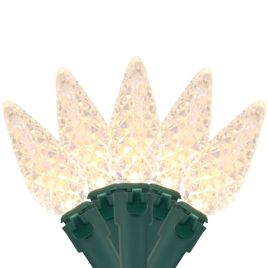200-Count Warm White LED C6 Christmas Lights, 66ft – 50% Off